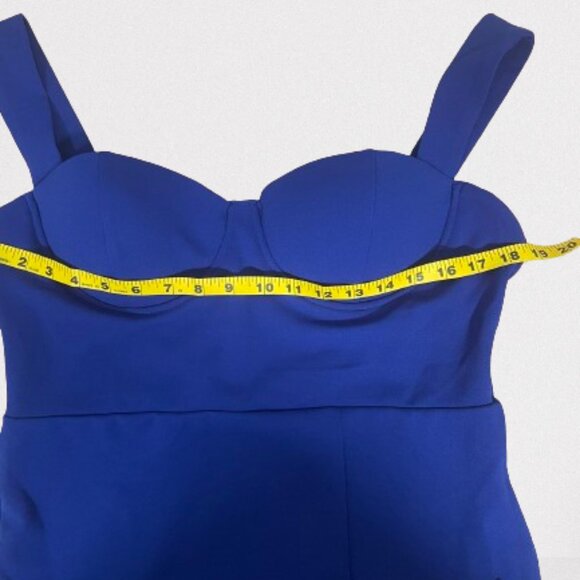 Lulus NEW Commotion-Worthy Bustier Backless Maxi Dress Size XL Royal Blue - Picture 11 of 13